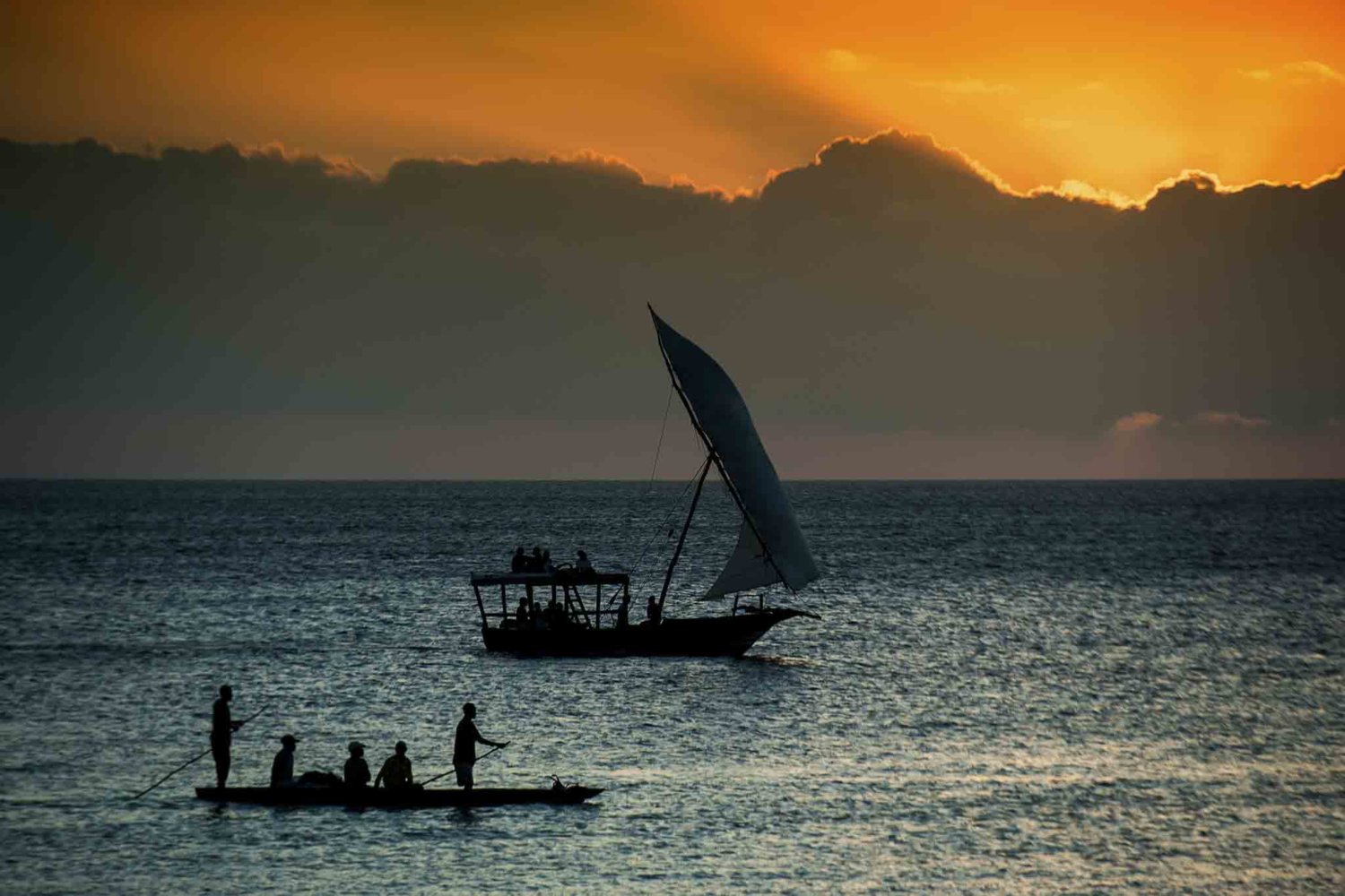 Dhow Boat Sunset Cruise Zanzibar Tanzania
