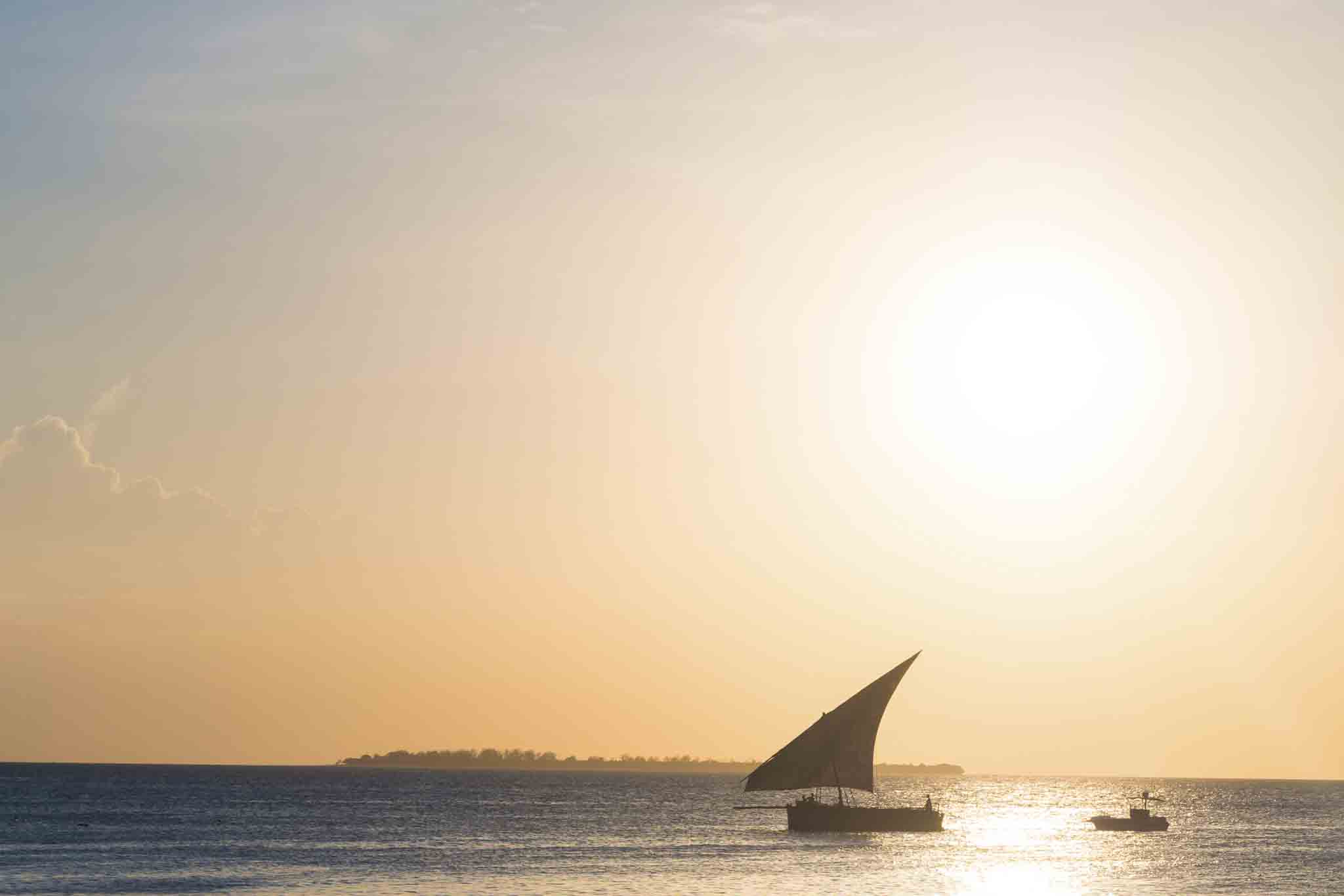 Dhow Boat Sunset Cruise Zanzibar Tanzania
