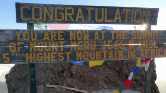 Climbing mount meru peak
