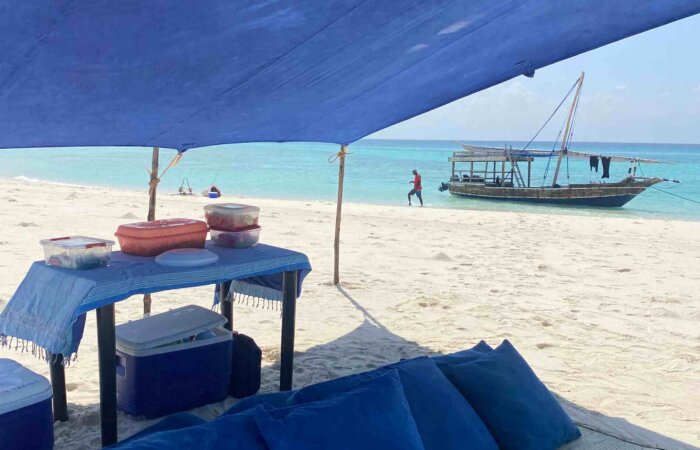 Mange Sandbank Picnic, Mafia Island, Tanzania